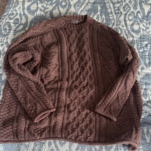nuuds Brown Cable Knit Sweater